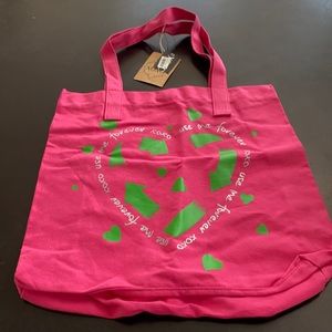 XOXO Pink Canvas Tote Bag